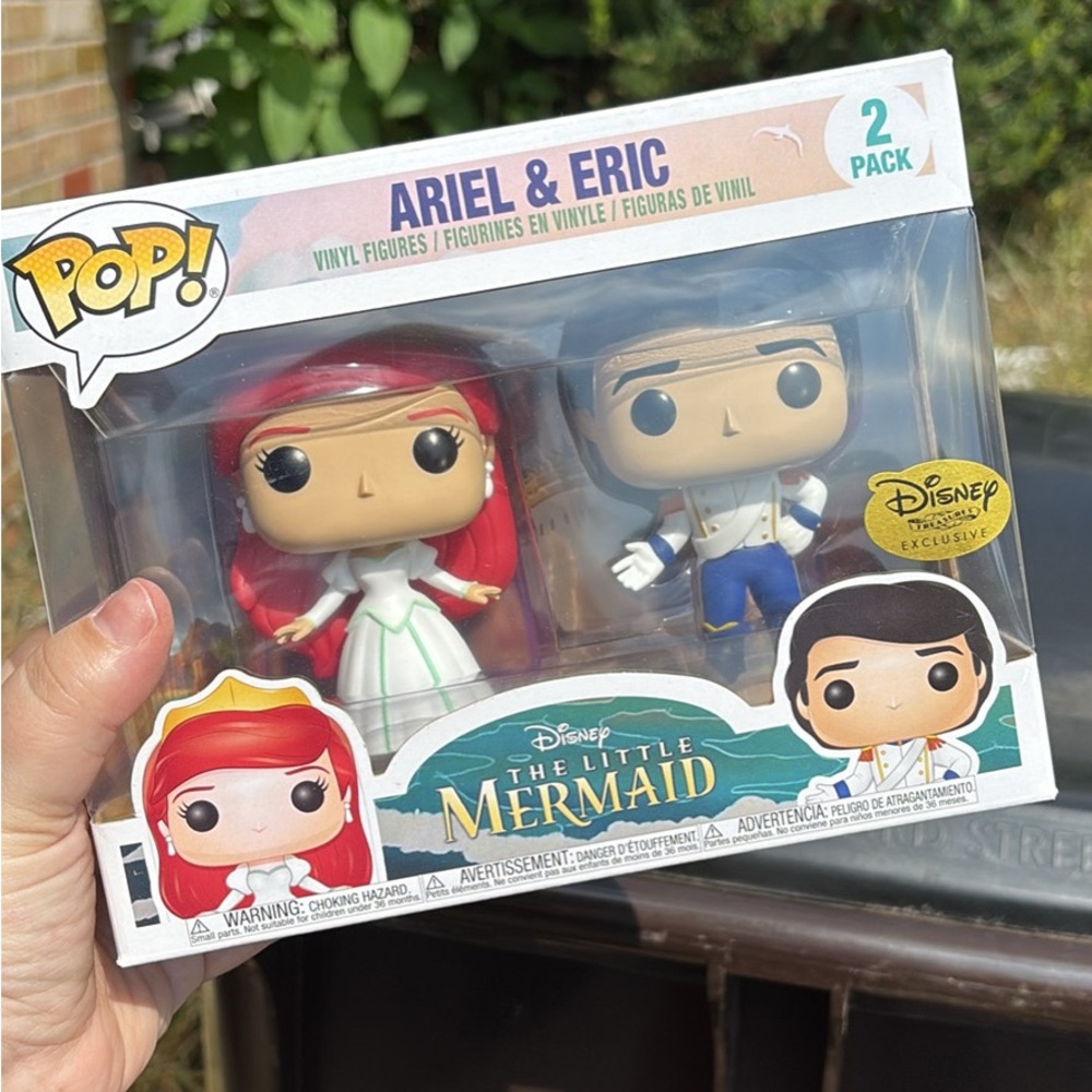 Disney Treasures Exclusive The Little Mermaid Ariel & Eric Funko Pop Figures